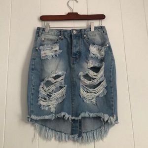 One Teaspoon denim skirt